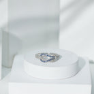 Rosec Jewels-Natural Blue Sapphire Diamond Interlock Ring for Women