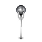 Split Shank Tahitian Pearl Solitaire Engagement Ring with Diamond AAA - Rosec Jewels