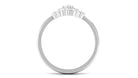 Contemporary Diamond Promise Ring with Certificate Natural - ( HI-SI ) - Rosec Jewels