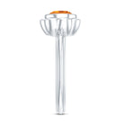 Rosec Jewels-1 Carat Citrine Solitaire Engagement Ring in Bezel Setting