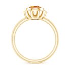 Rosec Jewels-1 Carat Citrine Solitaire Engagement Ring in Bezel Setting