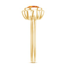 Rosec Jewels-1 Carat Citrine Solitaire Engagement Ring in Bezel Setting