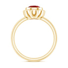 Rosec Jewels-1.3 Carat Lab Grown Ruby Flower Engagement Ring