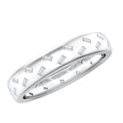 Baguette Cut Lab Grown Diamond Wedding Band With Certificate Lab - ( EF-VS ) - Rosec Jewels