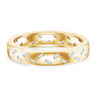 Baguette Cut Lab Grown Diamond Wedding Band With Certificate Lab - ( EF-VS ) - Rosec Jewels