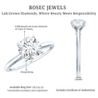 Rosec Jewels-IGI Certified Lab Grown Diamond 2 Carat Engagement Ring for Women