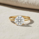 IGI Certified Lab Grown Diamond 2 Carat Engagement Ring for Women Lab - ( E-VS1 ) - Rosec Jewels