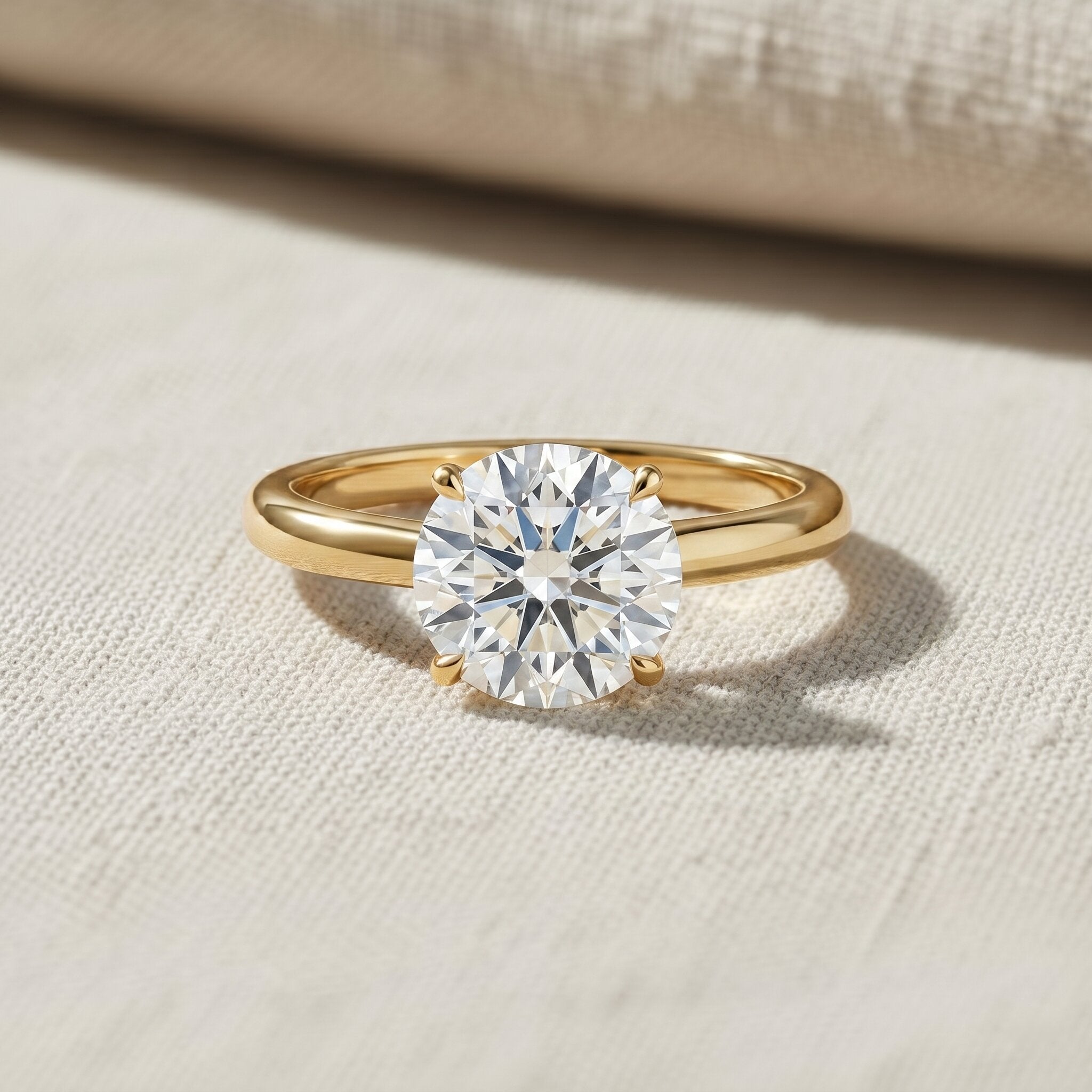 IGI Certified Lab Grown Diamond 2 Carat Engagement Ring for Women Lab - ( E-VS1 ) - Rosec Jewels