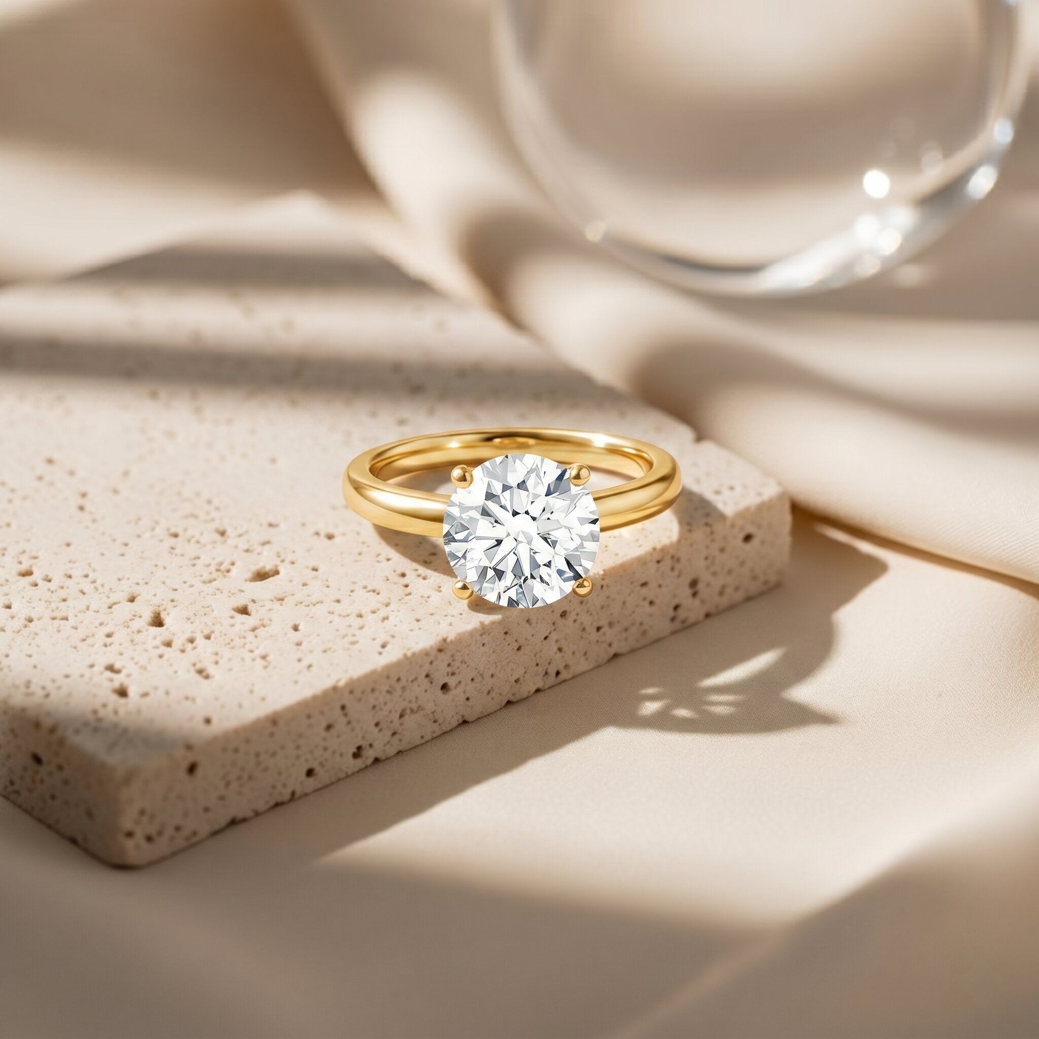 IGI Certified Lab Grown Diamond 2 Carat Engagement Ring for Women Lab - ( E-VS1 ) - Rosec Jewels