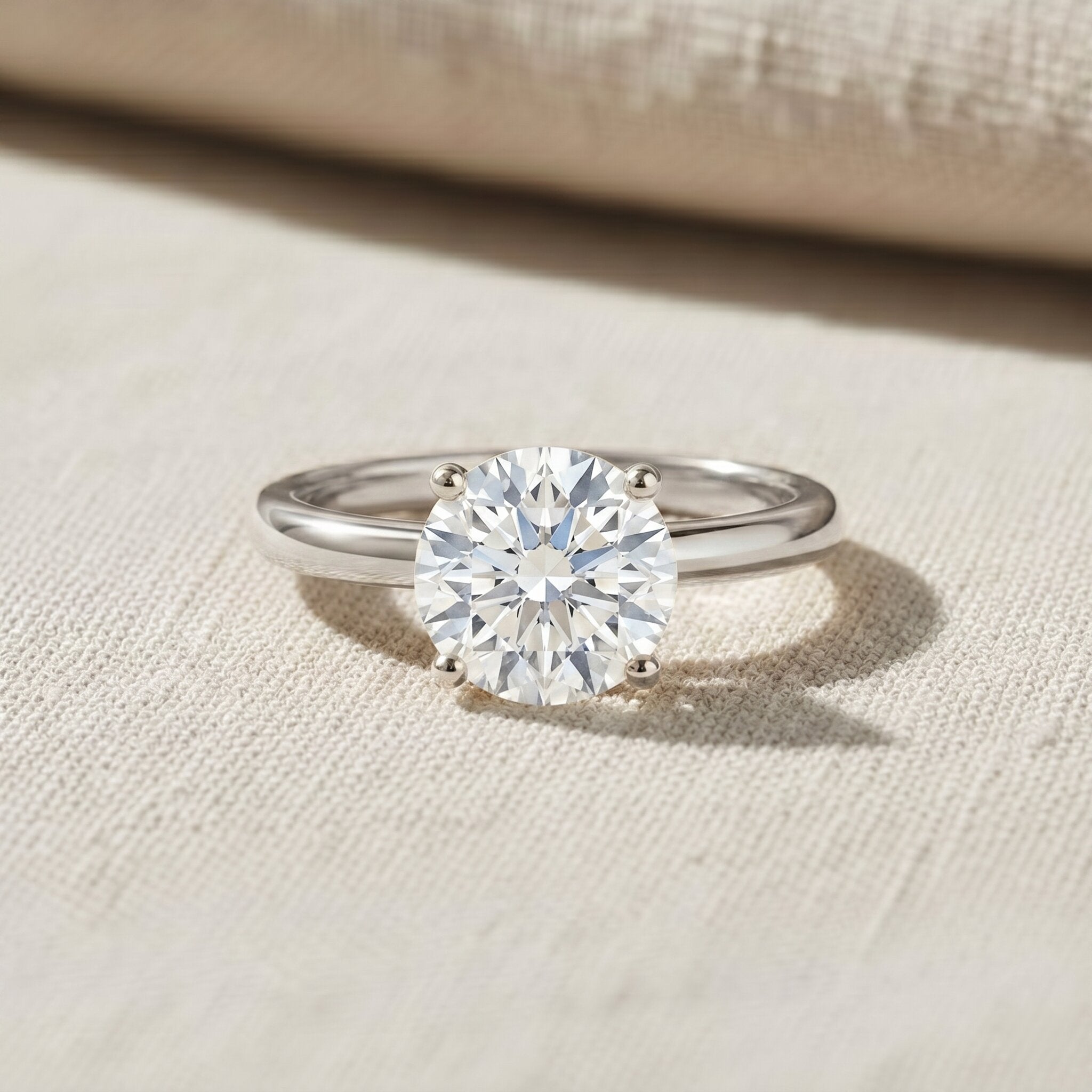 3 Carat IGI Certified Lab Grown Diamond Solitaire Engagement Ring Lab - ( E-VS1 ) - Rosec Jewels