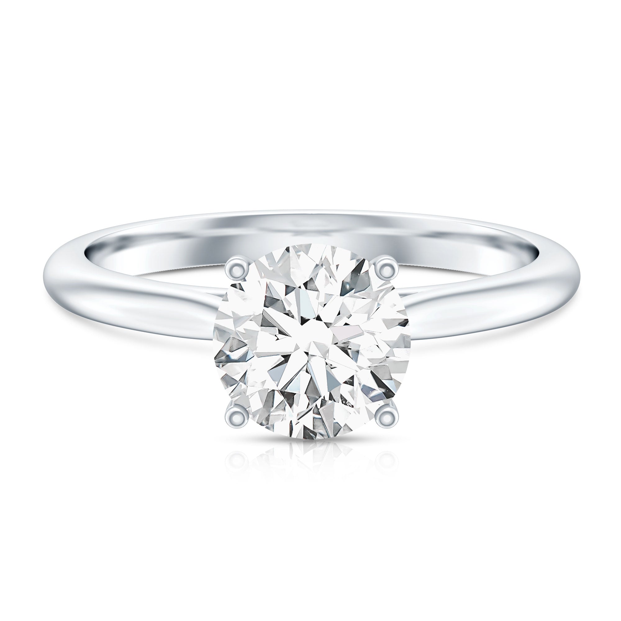 Rosec Jewels-3 Carat IGI Certified Lab Grown Diamond Solitaire Engagement Ring