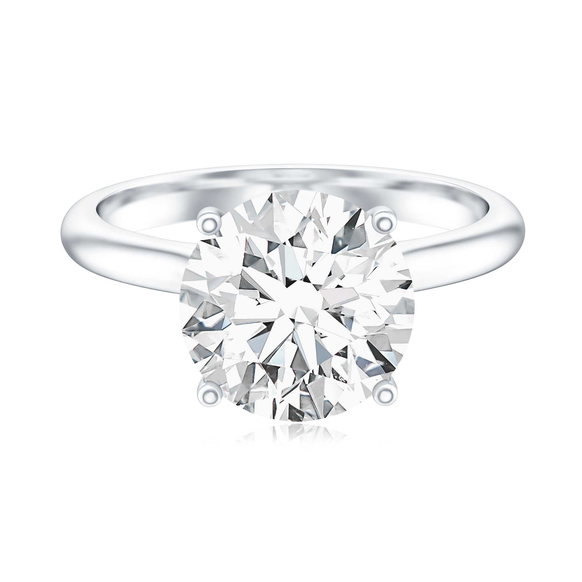 Rosec Jewels-IGI Certified 4 Carat Lab Grown Diamond Engagement Ring