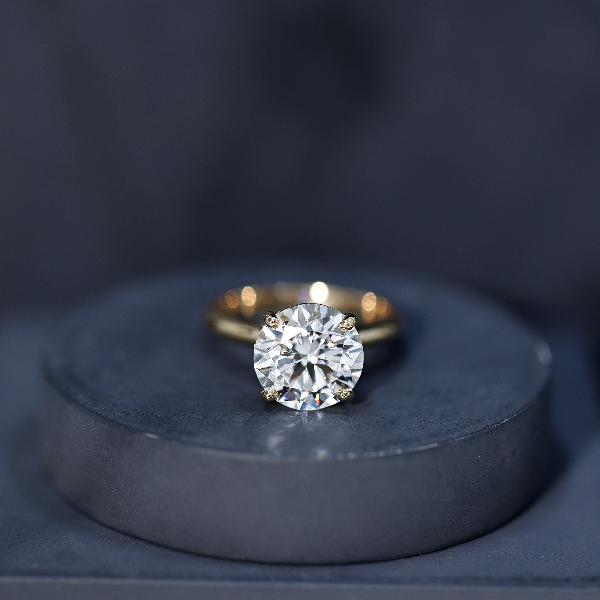 Lab Grown Diamond 5 Carat Engagement Ring with IGI Certificate Lab - ( E-VS1 ) - Rosec Jewels