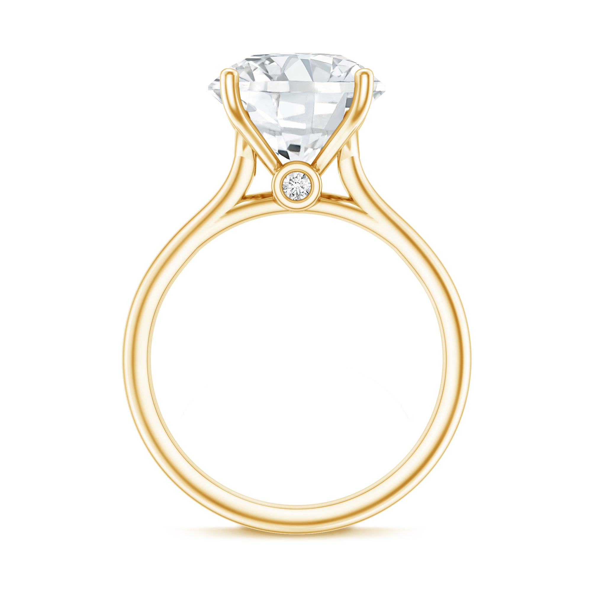 Rosec Jewels-Lab Grown Diamond 5 Carat Engagement Ring with IGI Certificate