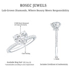 Rosec Jewels-2 Carat Lab Grown Diamond Heart Engagement Ring for Her