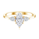 Rosec Jewels-Certified Lab Grown Diamond Three Stone Engagement Ring for Women