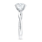 3 Carat Lab Grown Diamond Braided Engagement Ring with IGI Certificate Lab - ( E-VS1 ) - Rosec Jewels