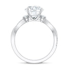 3 Carat Lab Grown Diamond Braided Engagement Ring with IGI Certificate Lab - ( E-VS1 ) - Rosec Jewels