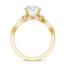 3 Carat Lab Grown Diamond Braided Engagement Ring with Certificate Lab - ( EF-VS ) - Rosec Jewels