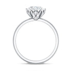 Rosec Jewels-Lotus Basket Set Lab Grown Diamond 3 Carat Engagement Ring with IGI Certificate