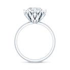 Rosec Jewels-IGI Certified 4 CT Lab Grown Diamond Lotus Engagement Ring