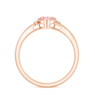 Rosec Jewels-1 CT Lab Grown Pink Diamond Heart Promise Ring