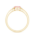 Rosec Jewels-1 CT Lab Grown Pink Diamond Heart Promise Ring