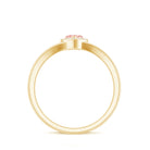 Rosec Jewels-Certified Lab Grown Pink Diamond Heart Promise Ring with Halo