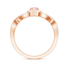 Rosec Jewels-1 Carat Lab Grown Pink and White Diamond Classic Engagement Ring