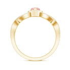 Rosec Jewels-1 Carat Lab Grown Pink and White Diamond Classic Engagement Ring