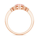 Rosec Jewels-1 CT Lab Grown Pink and White Diamond Heart Engagement Ring