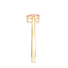 Rosec Jewels-1 CT Lab Grown Pink Diamond Heart Promise Ring with Certificate