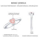 Rosec Jewels-Bezel Set Lab Grown Pink Diamond Solitaire Promise Ring
