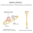Rosec Jewels-Heart Shape Lab Grown Pink White Diamond Toi Et Moi Promise Ring