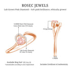 Rosec Jewels-Lab Grown Pink Diamond Heart Promise Ring with Twisted Band
