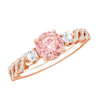 Rosec Jewels-Lab Grown Fancy Pink Diamond Engagement Ring with Certificate