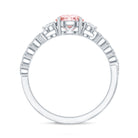 Rosec Jewels-Lab Grown Fancy Pink Diamond Engagement Ring with Certificate