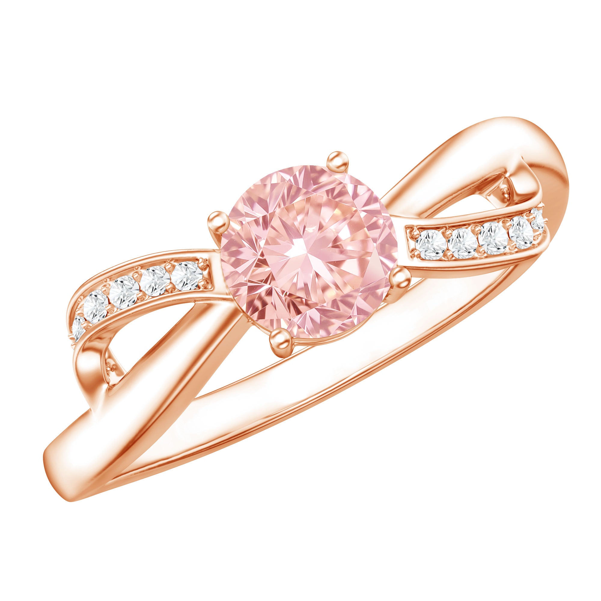 Rosec Jewels-Certified Lab Grown Pink Diamond Classic Engagement Ring