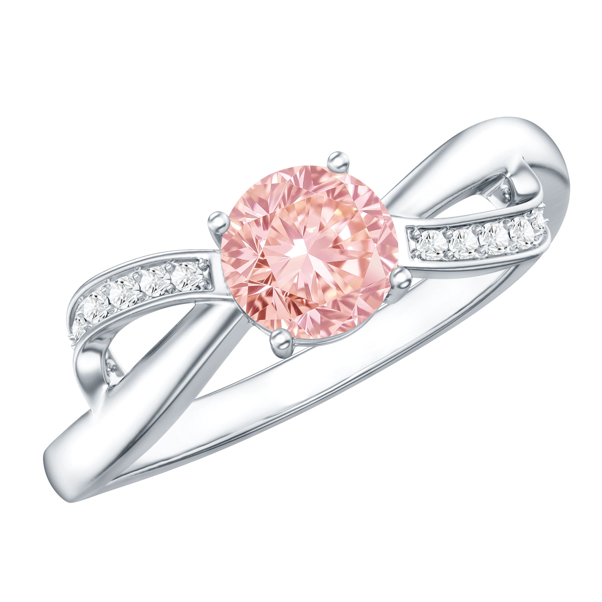 Rosec Jewels-Certified Lab Grown Pink Diamond Classic Engagement Ring