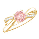 Rosec Jewels-Certified Lab Grown Pink Diamond Classic Engagement Ring