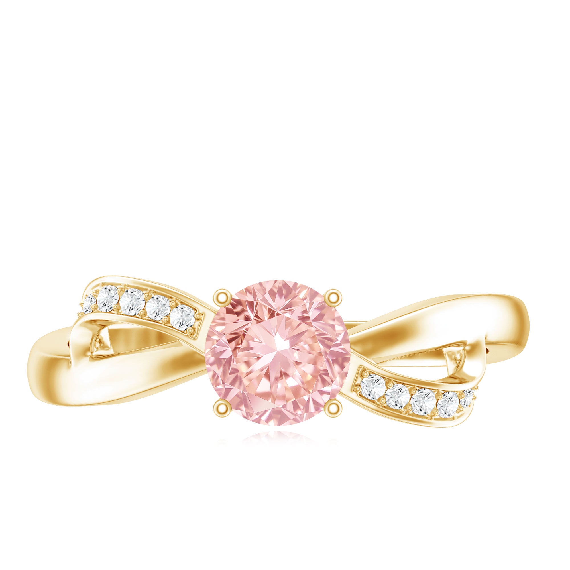 Rosec Jewels-Certified Lab Grown Pink Diamond Classic Engagement Ring