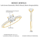 Rosec Jewels-IGI Certified Lab Created Diamond 1 Carat Engagement Ring