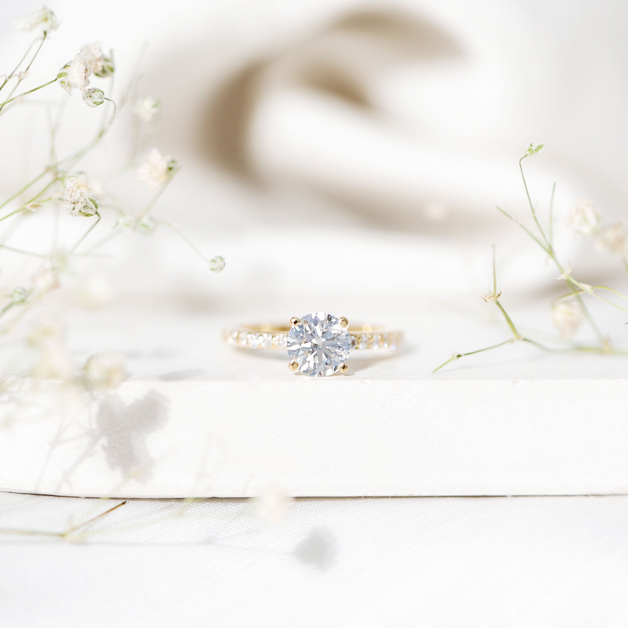 IGI Certified Lab Created Diamond 1 Carat Engagement Ring Lab - ( E-VS1 ) - Rosec Jewels