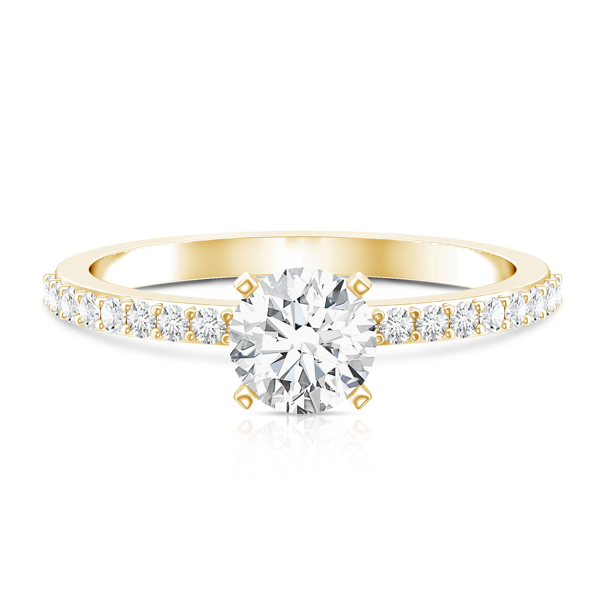 Rosec Jewels-IGI Certified Lab Created Diamond 1 Carat Engagement Ring