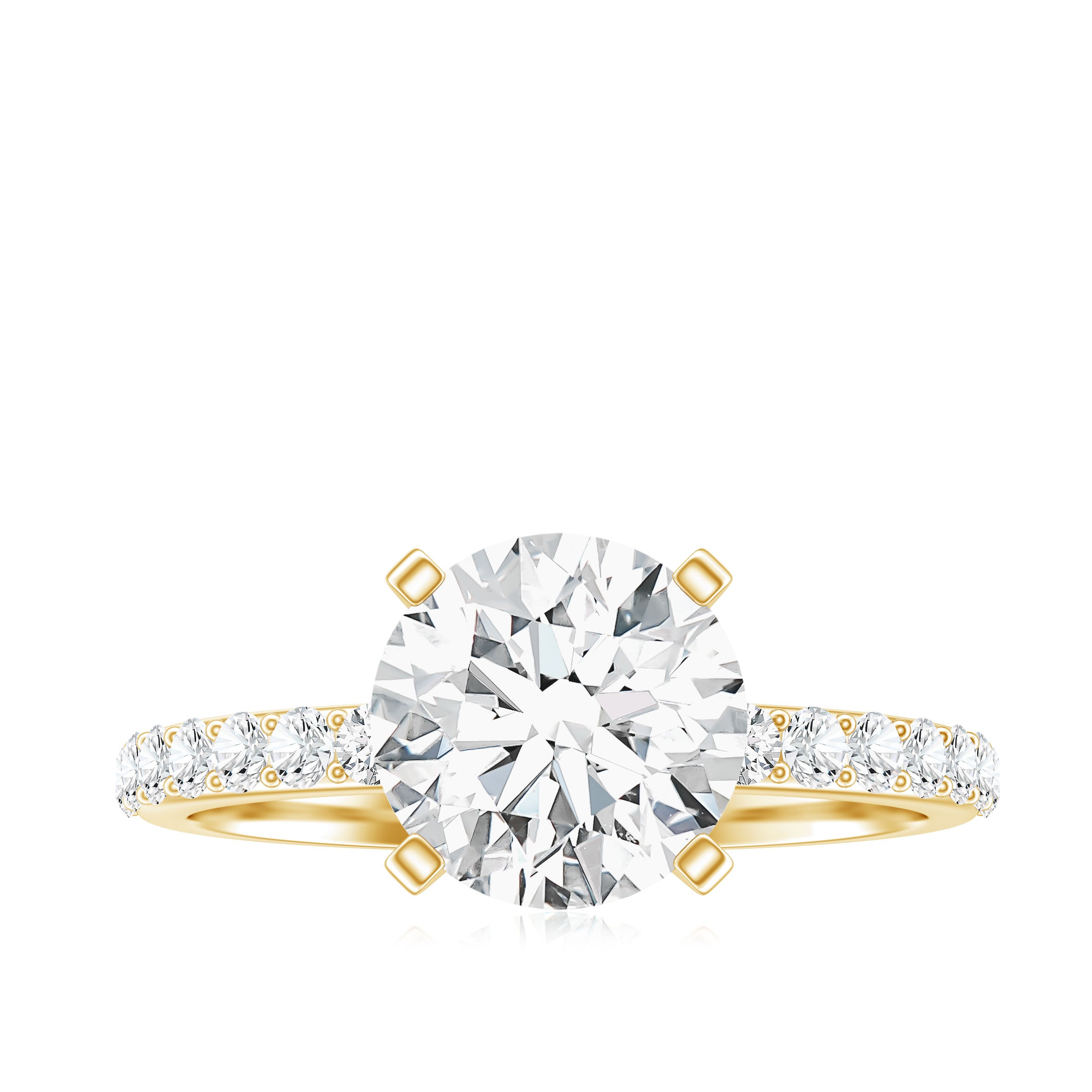 Rosec Jewels-IGI Certified 3 Carat Lab Grown Diamond Statement Ring for Women