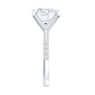 Rosec Jewels-Lab Grown 4 Carat Diamond Solitaire Engagement Ring with IGI Certificate