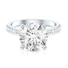 Rosec Jewels-Lab Grown 4 Carat Diamond Solitaire Engagement Ring with IGI Certificate