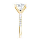 Rosec Jewels-Lab Grown 4 Carat Diamond Solitaire Engagement Ring with IGI Certificate