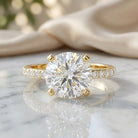 5 Carat Lab Grown IGI Certified Diamond Huge Engagement Ring Lab - ( E-VS1 ) - Rosec Jewels