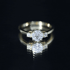 IGI Certified Lab Grown Diamond Three Stone Engagement Ring Lab - ( E-VS1 ) - Rosec Jewels